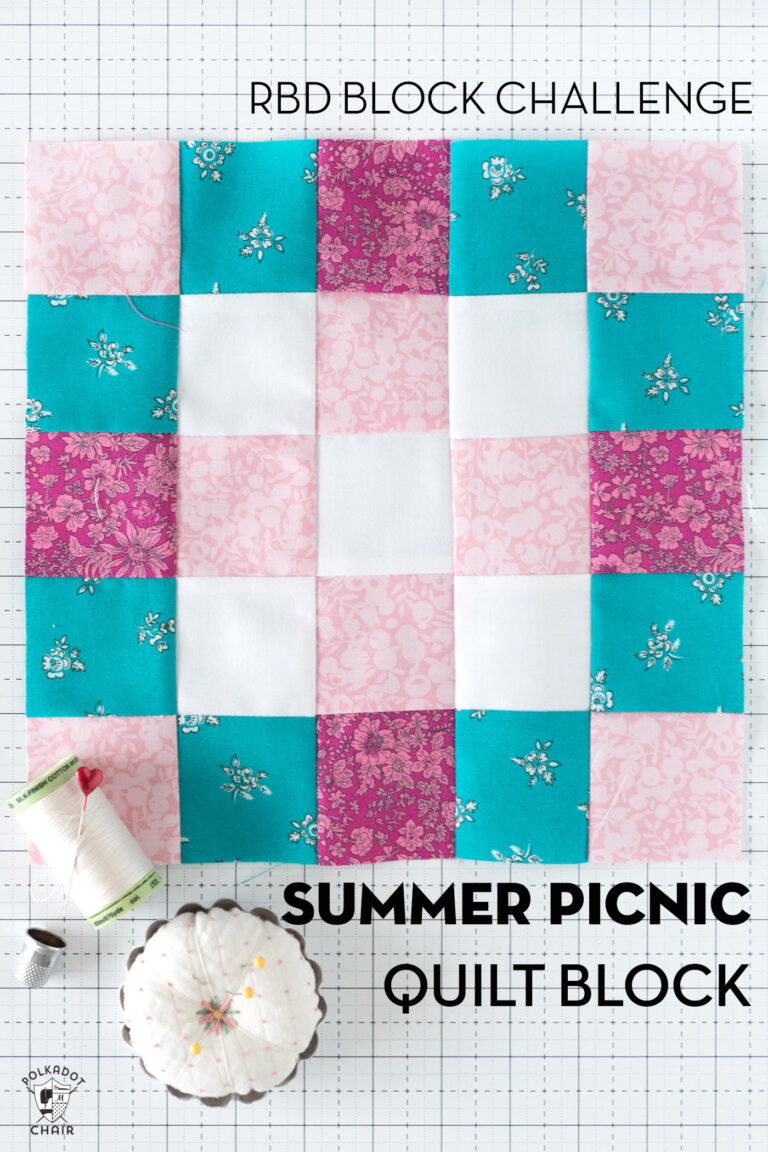 RBD Block Challenge Block 15; Summer Picnic Quilt Block