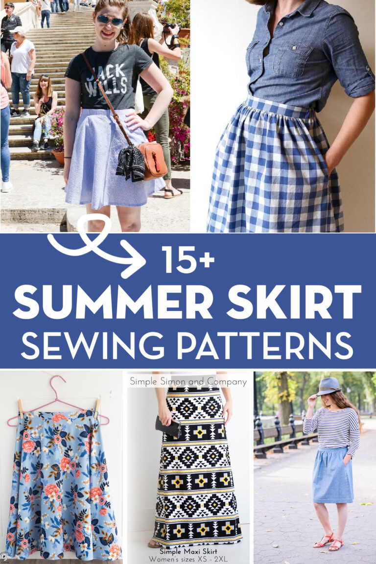 15+ Women’s Skirt Sewing Patterns Perfect for Summer