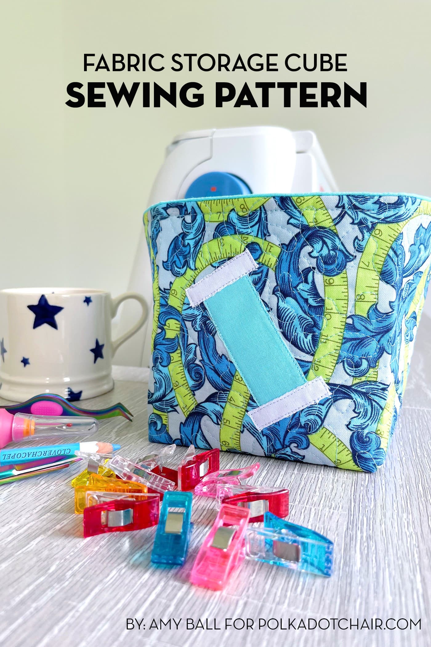 Fabric Storage Cube Sewing Pattern