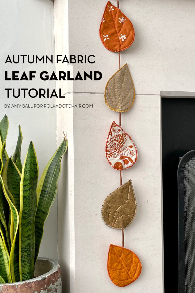 Fabric Autumn Leaf Garland Sewing Tutorial