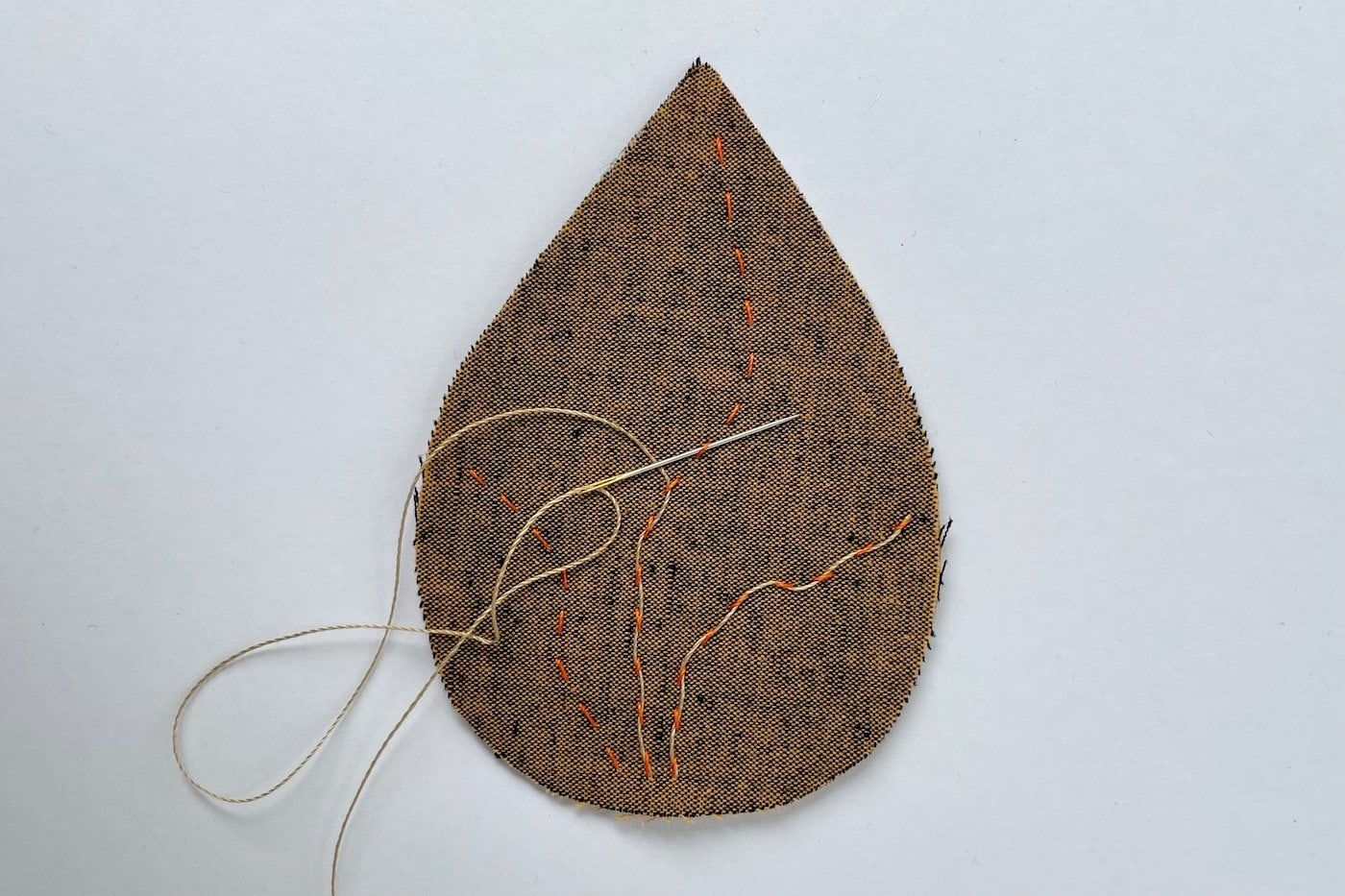 Fabric Autumn Leaf Garland Sewing Tutorial | Polka Dot Chair