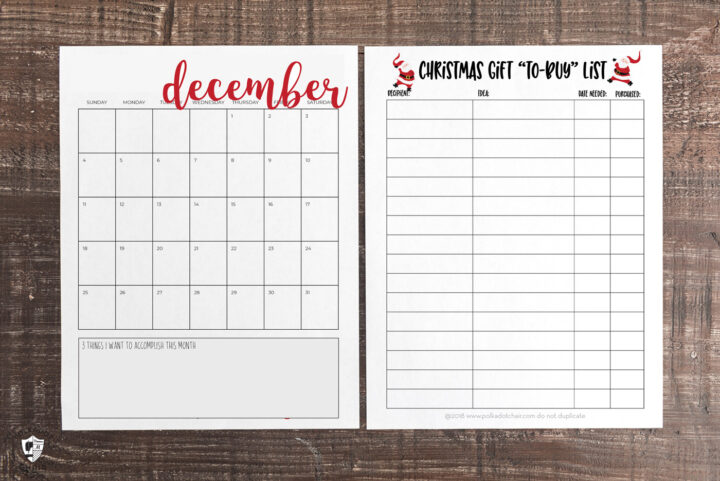 Get Organized with Our 2023 Printable Christmas Planner! | Polka Dot Chair