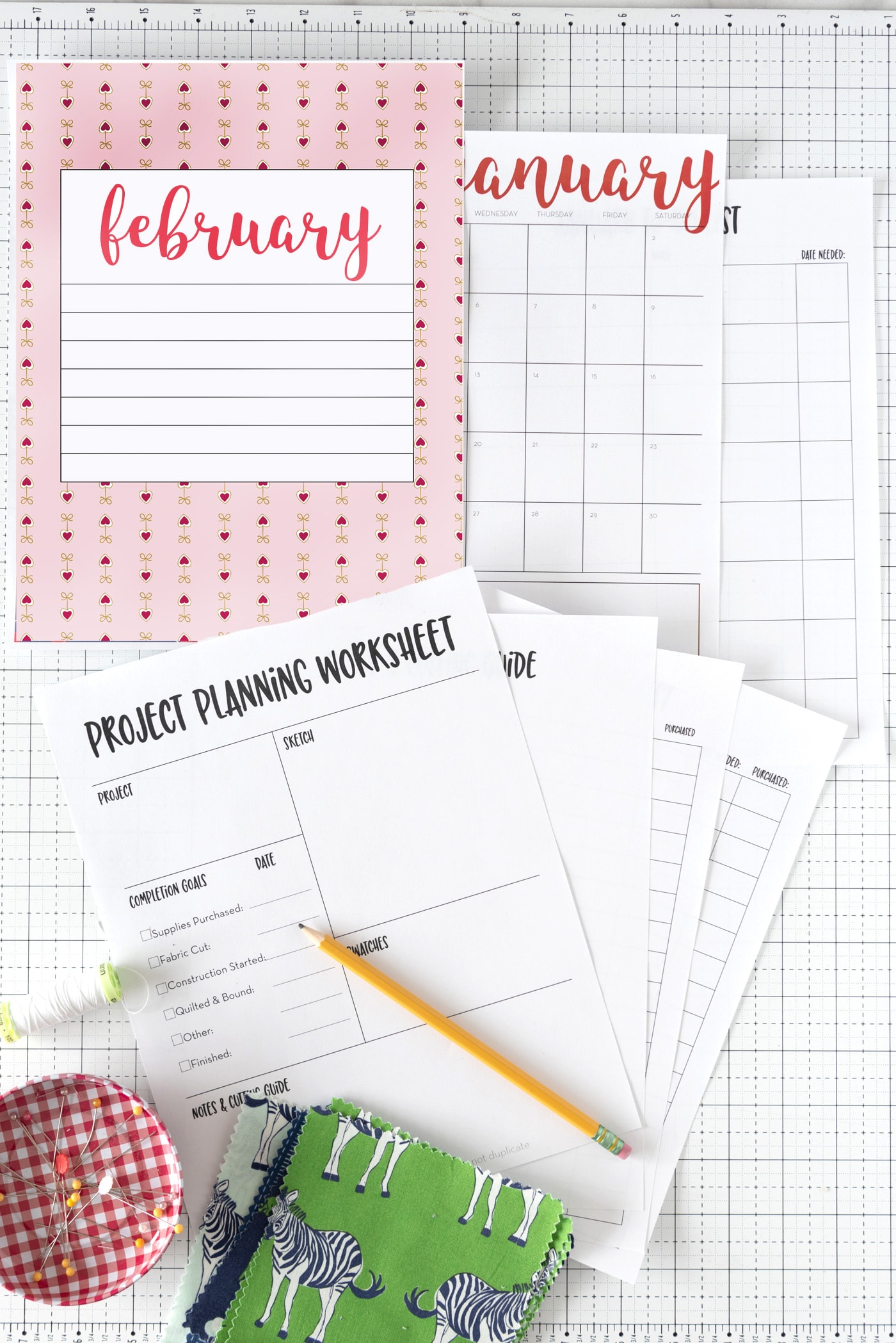 2023 Monthly Planner Inserts PRINTED Planner Inserts & 