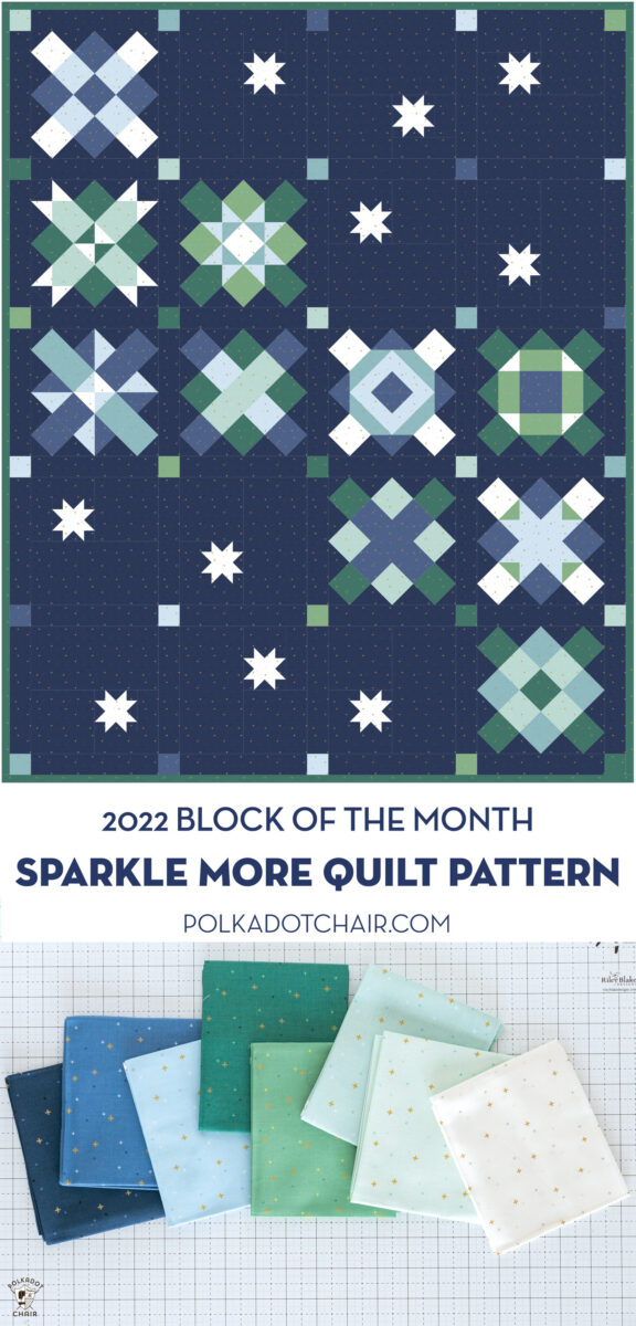 diagram of a navy, green and blue quilt