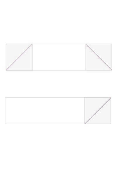 Diagram of quilt block construction in black and white