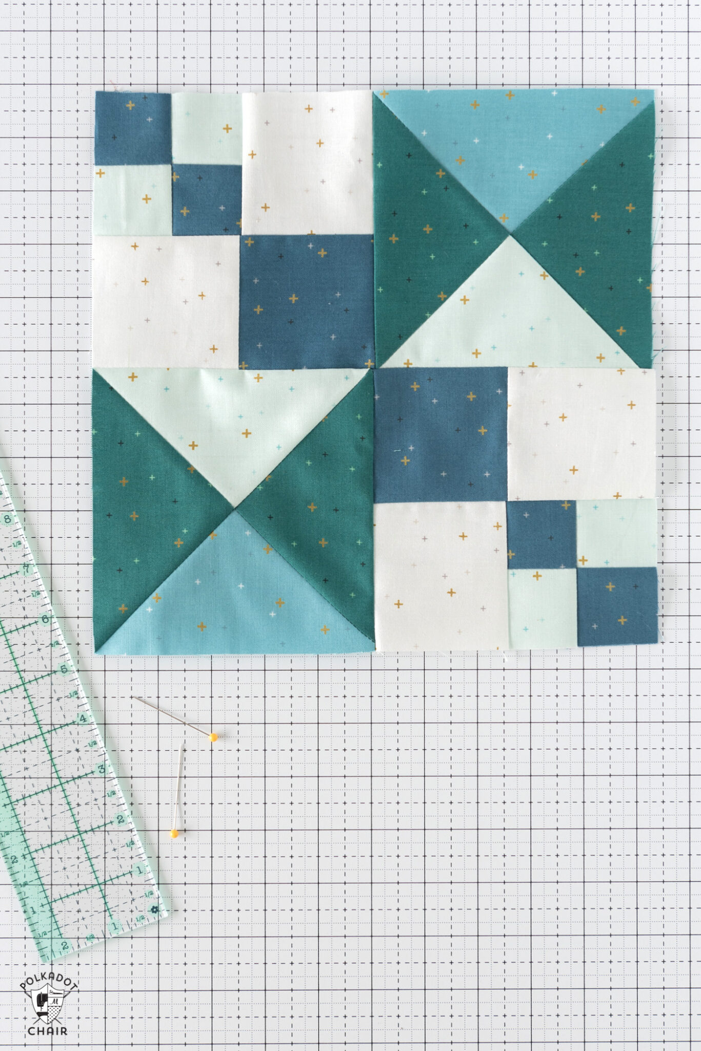 Riley Blake Designs Block Challenge; Block 12 & 13 - The Polka Dot Chair