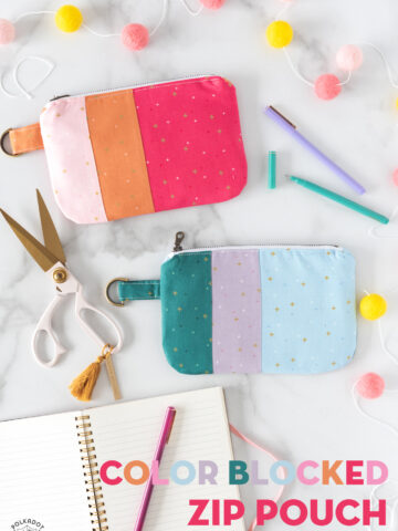 Zippered Pouch Sewing Pattern  Digital PDF Pattern – Polka Dot