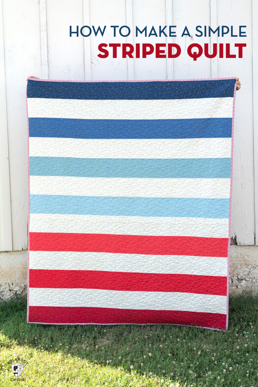 How to Make a Simple Strip Quilt The Polka Dot Chair