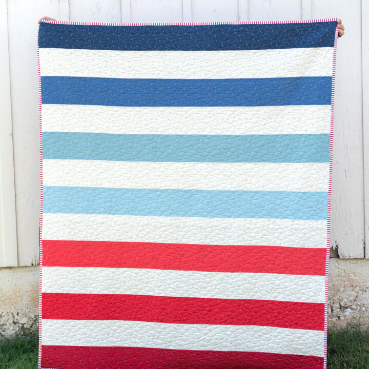 How to Make a Simple Strip Quilt The Polka Dot Chair