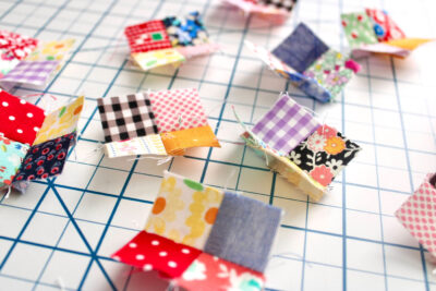 squares of fabric sewn together