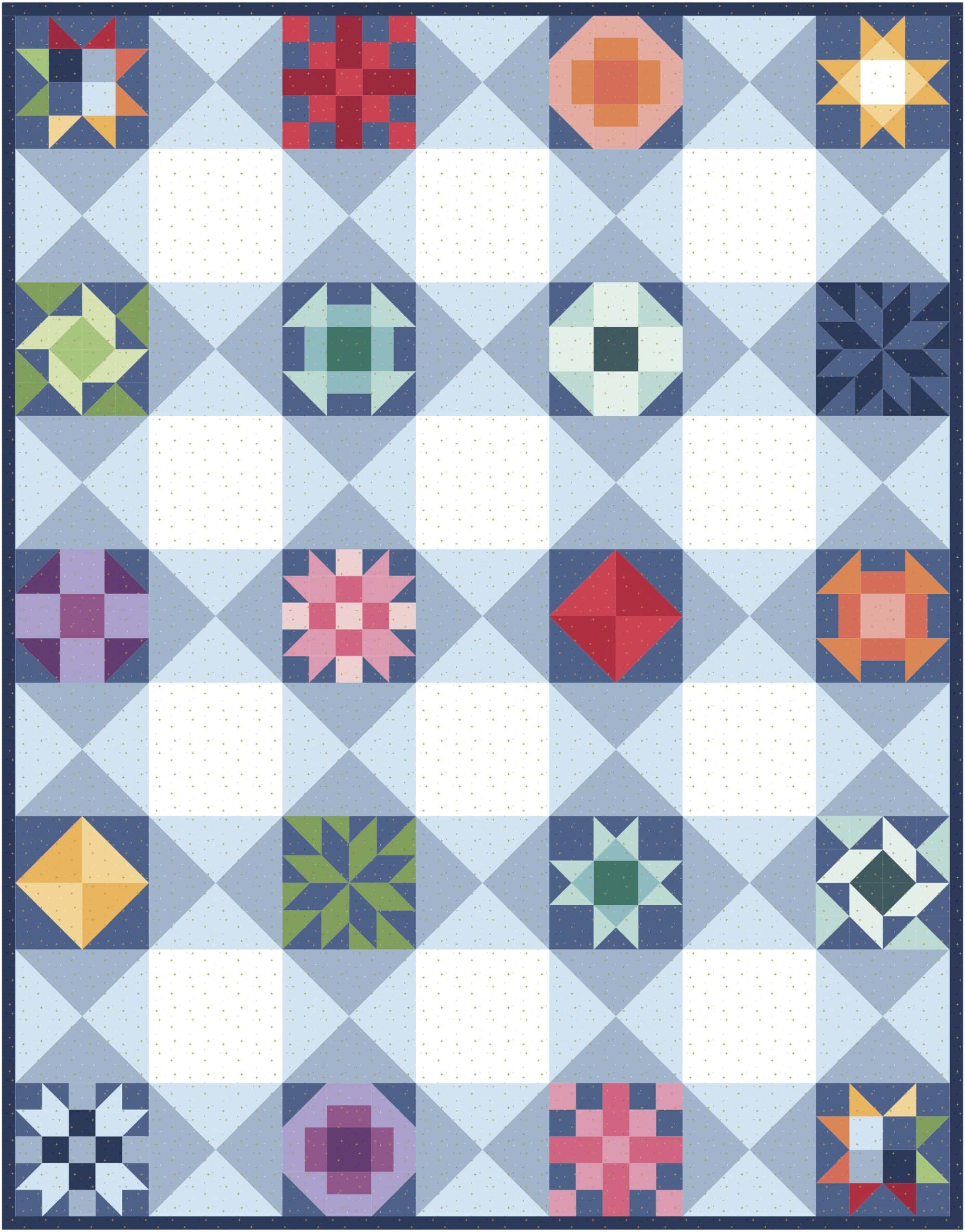 diagram of quilt layout