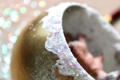 closeup of glitter