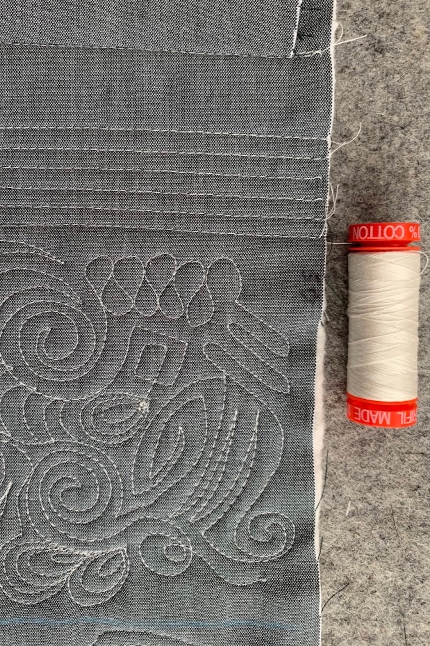 50wt Cotton thread Quilting- StitchintheDitch