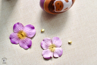 paper flowers on table