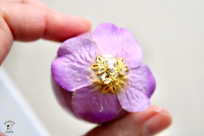 close up of paper flower