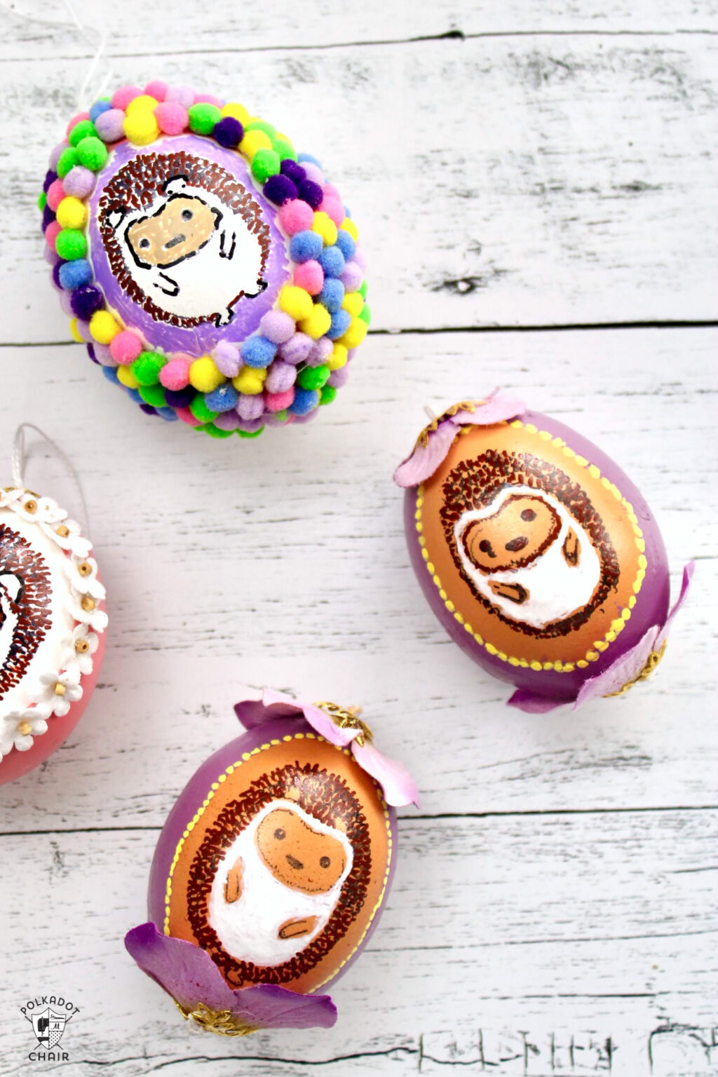 Diy christmas egg ornaments