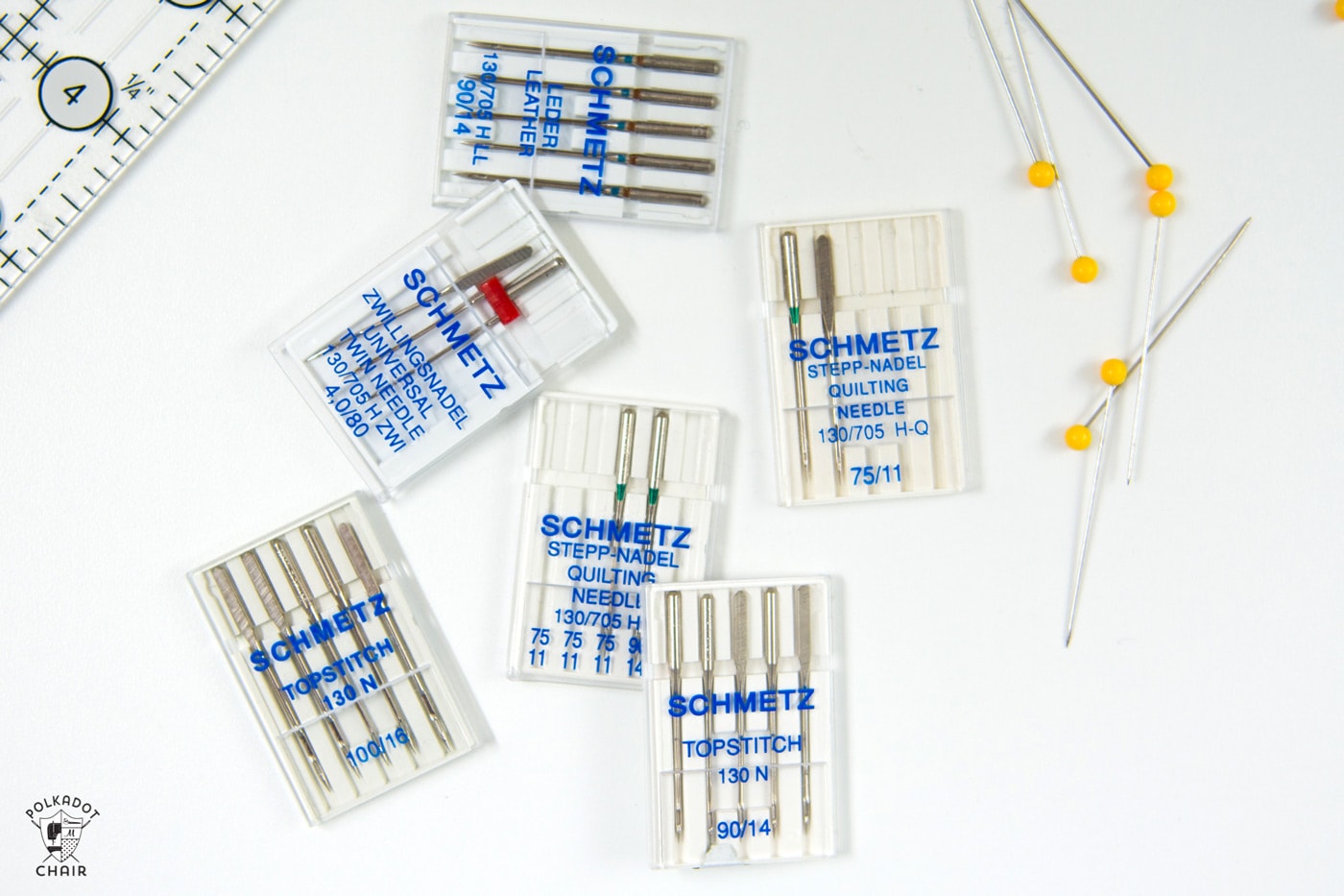 Sewing Machine Needles Universal Variety Package, Sizes 80/12, and 90/14,  Perfect for Most Woven