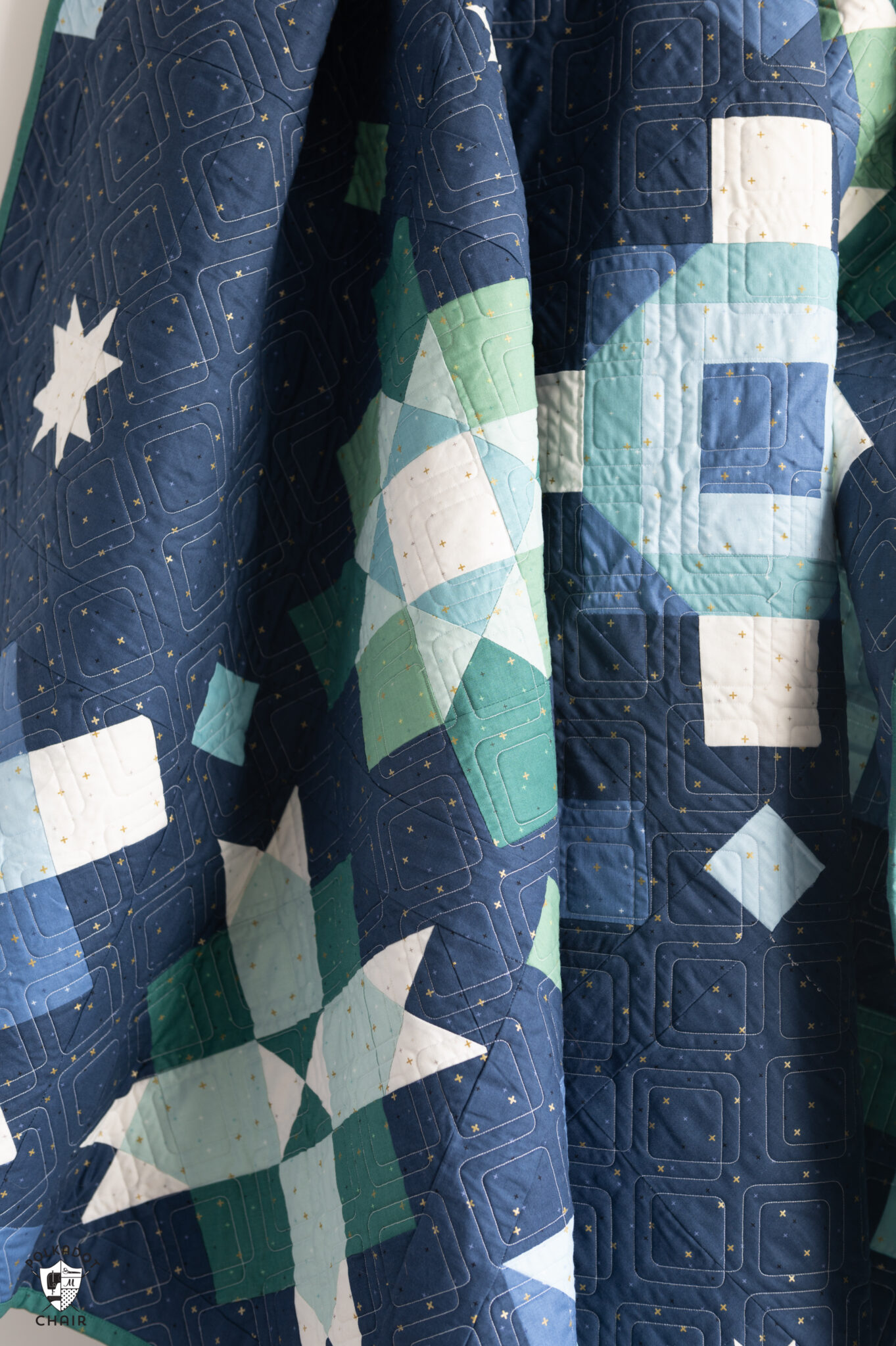 My Finished Sparkle More Quilt - The Polka Dot Chair