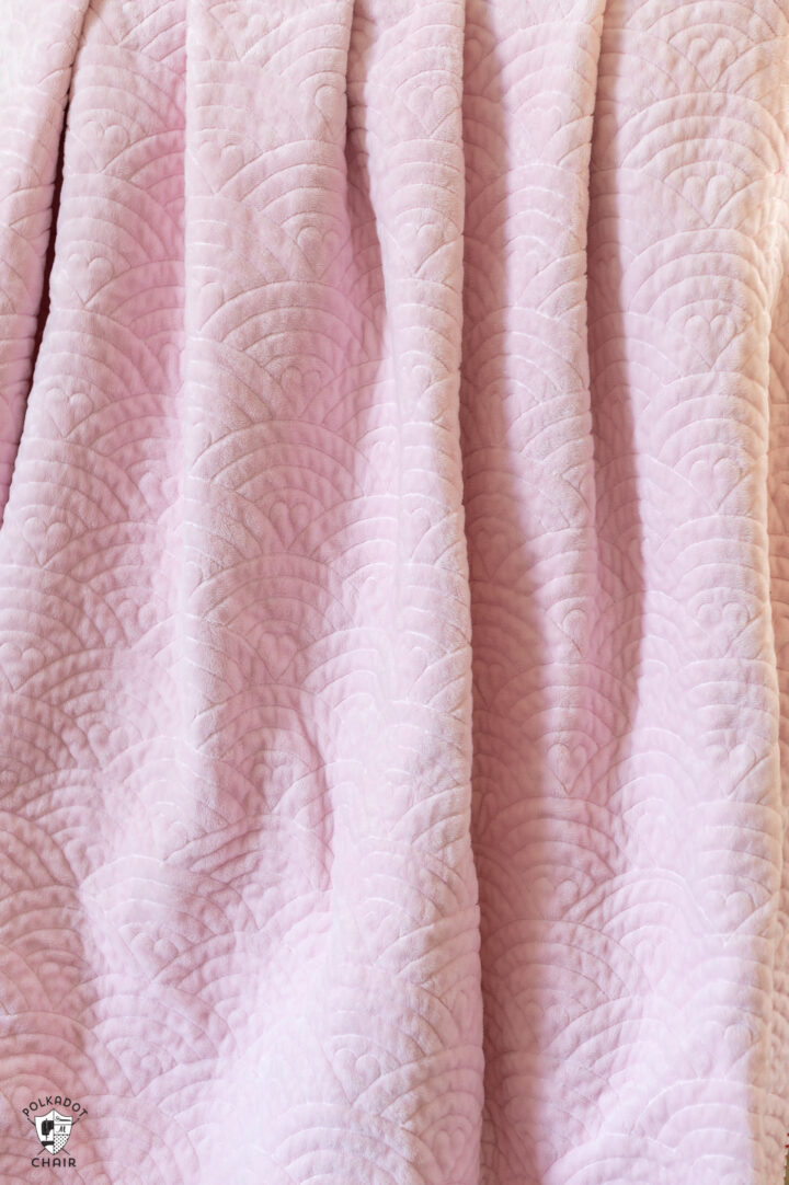 How to Sew with Minky Fabric, Beginner Tips Polka Dot Chair