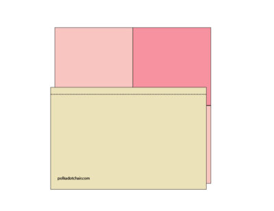 illustration of pink, yellow and dark pink squares