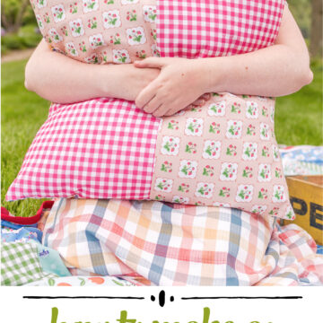 DIY Giant Floor Pillow Pattern - The Polka Dot Chair