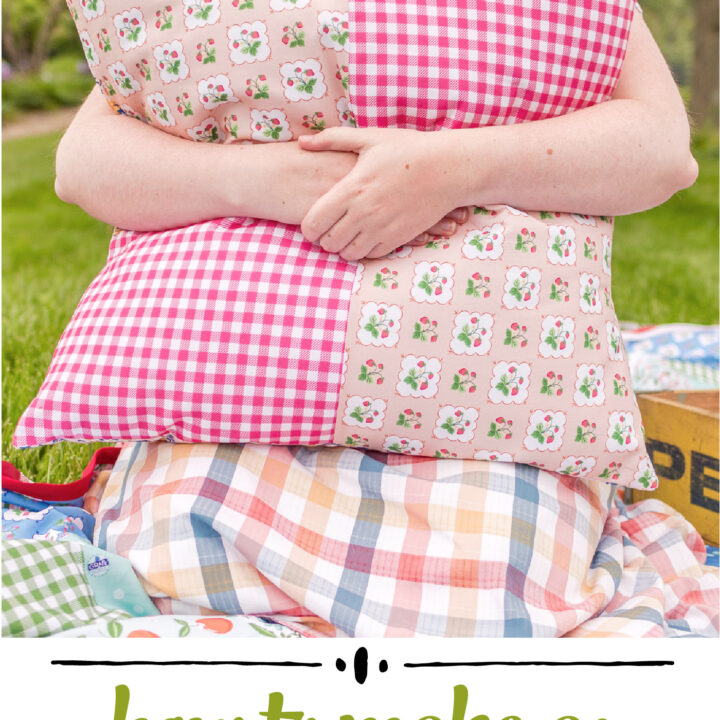 DIY Giant Floor Pillow Pattern The Polka Dot Chair
