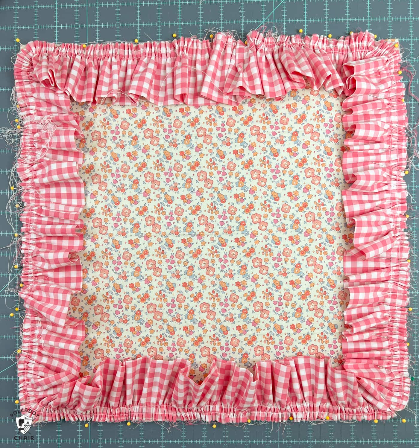 How to Make a Pillow Sham with a Ruffle Edge The Polka Dot Chair