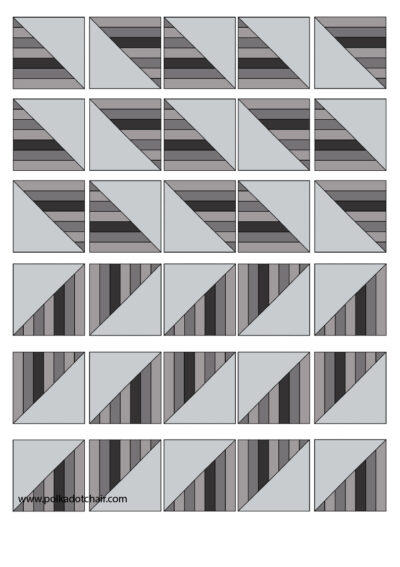 colorful rectangles in diagram for quilt construction