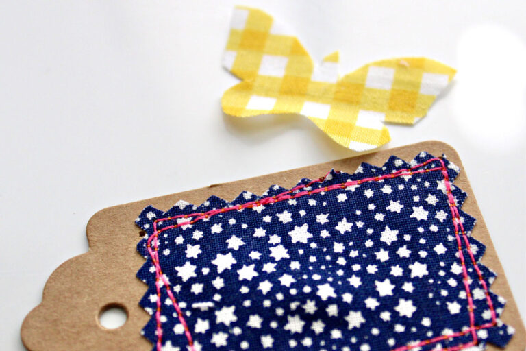 Simple Scrappy Fabric Gift Tags The Polka Dot Chair