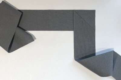 gray fabric on table