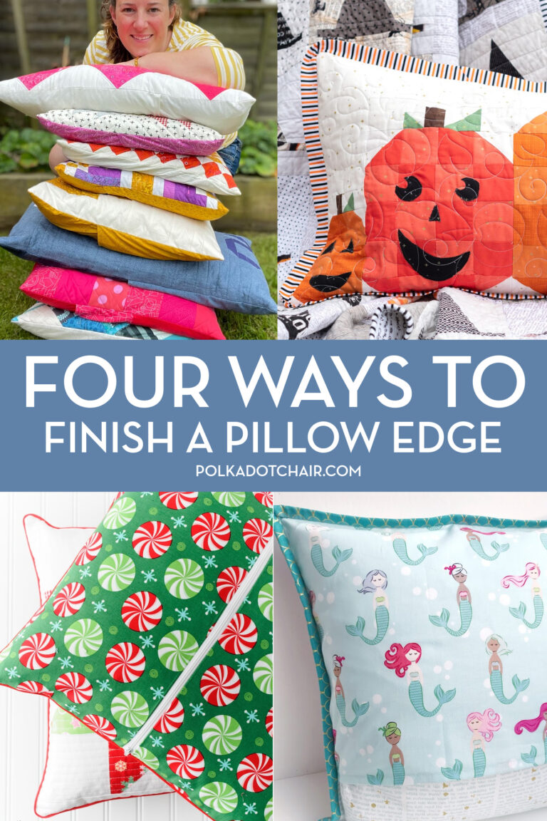 Four Ways to Finish the Edge of a Pillow