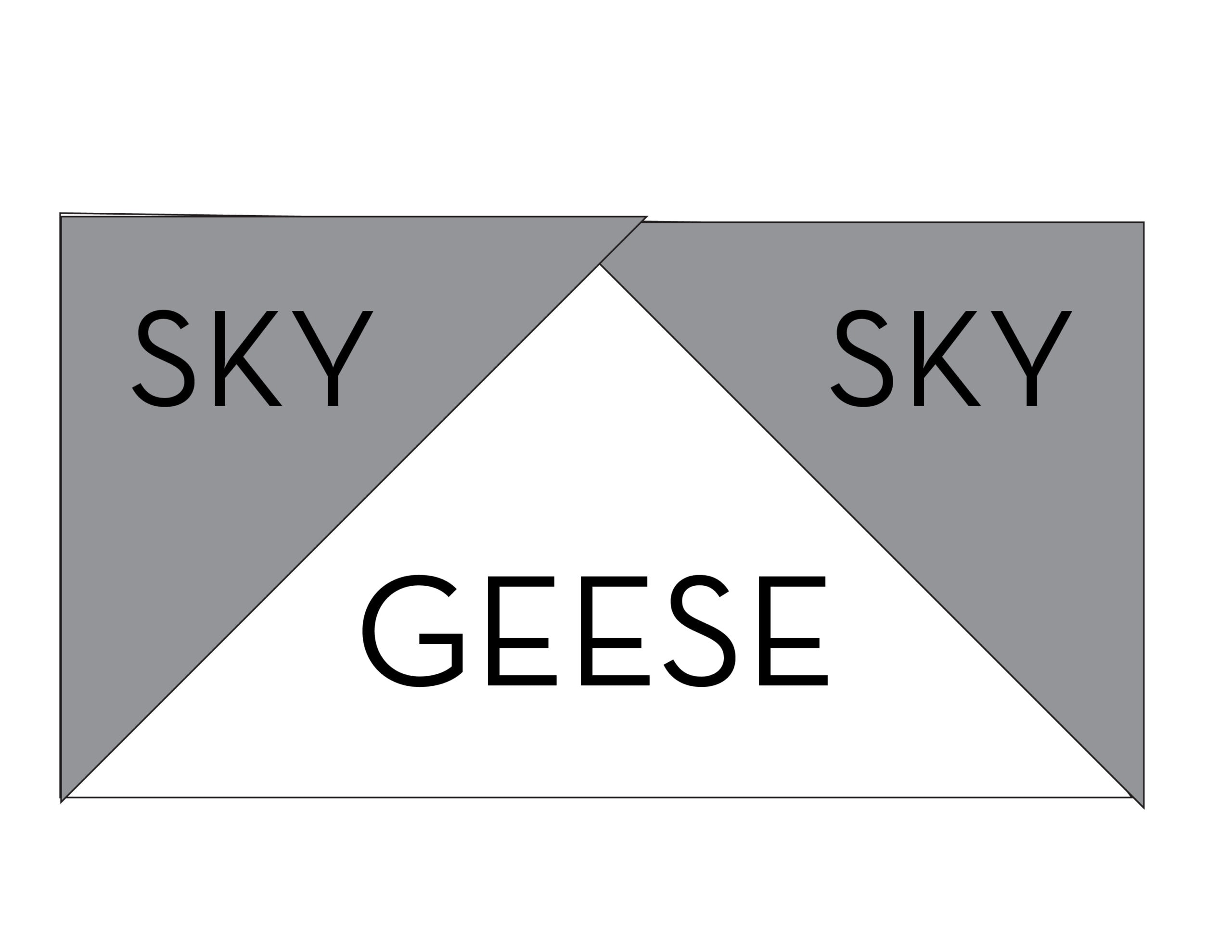 black and white diagram of construction of a sawtooth star quilt block