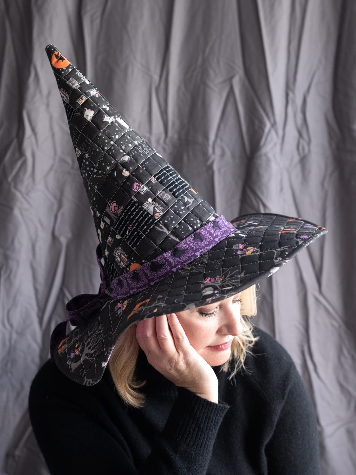 How to Make a Quilted Witch Hat