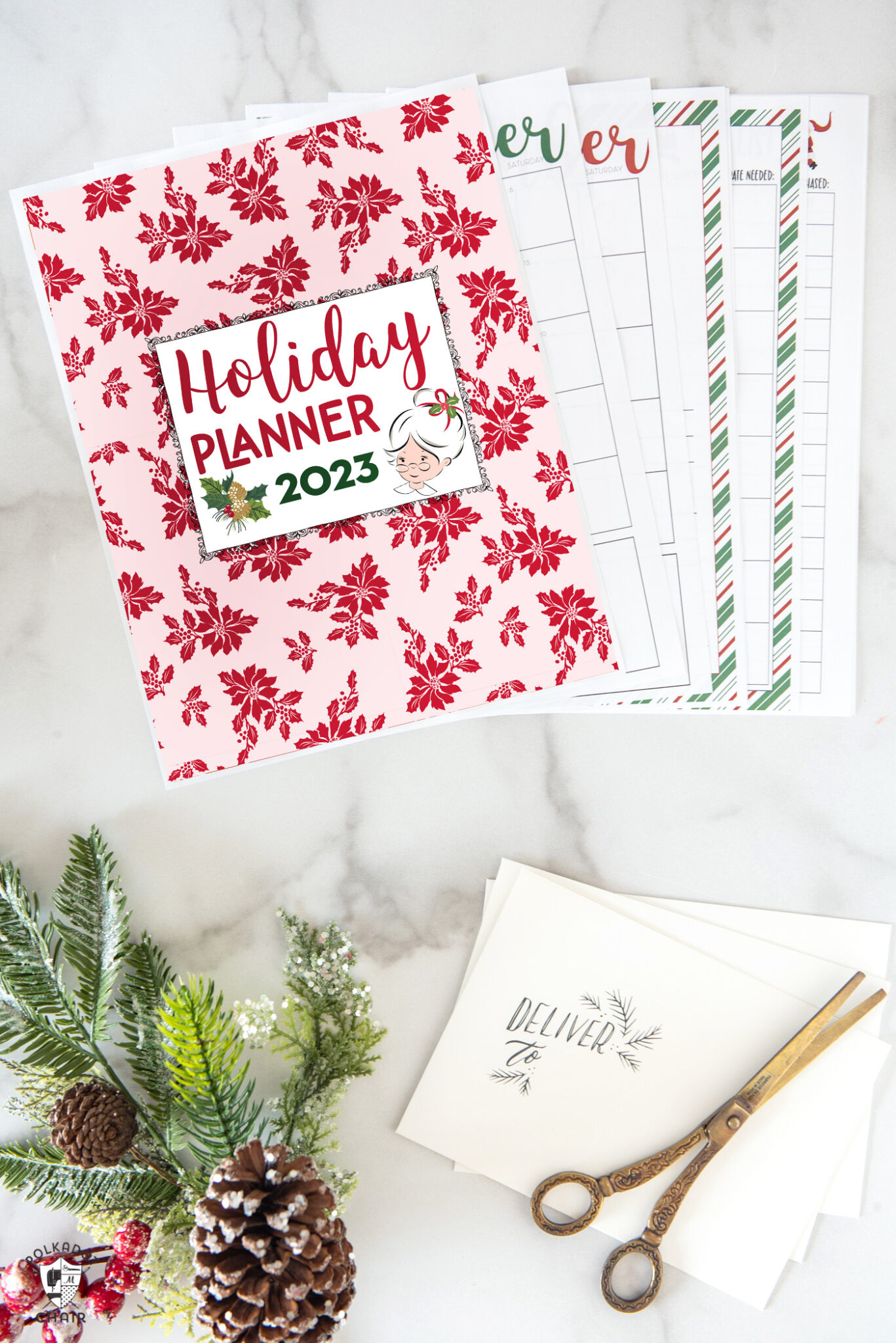 Get Organized with Our 2023 Printable Christmas Planner! | Polka Dot Chair