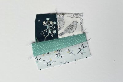 scraps of fabric on white table