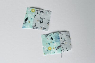 scraps of fabric on white table