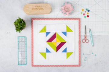 Sparkle and Shine Quilt Block Pattern - The Polka Dot Chair