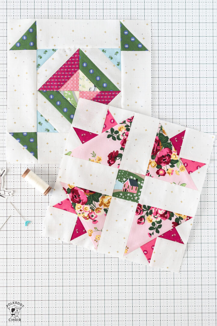 Sparkle and Shine Quilt Block Pattern - The Polka Dot Chair