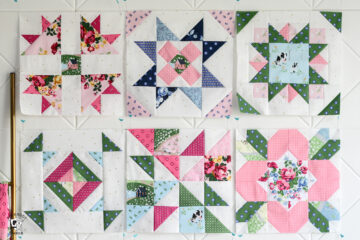 Glisten 10" Quilt Block Pattern - The Polka Dot Chair