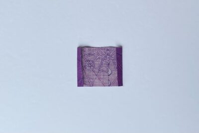 purple fabric on white table