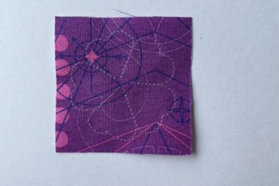 purple fabric on white table