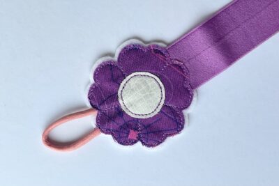 purple fabric on white table