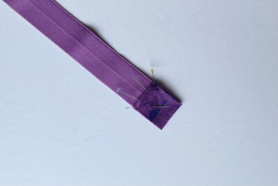 purple fabric on white table