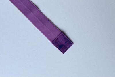 purple fabric on white table