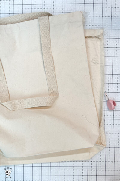 tote bag on table