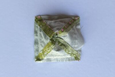 sewn triangle wrong side out