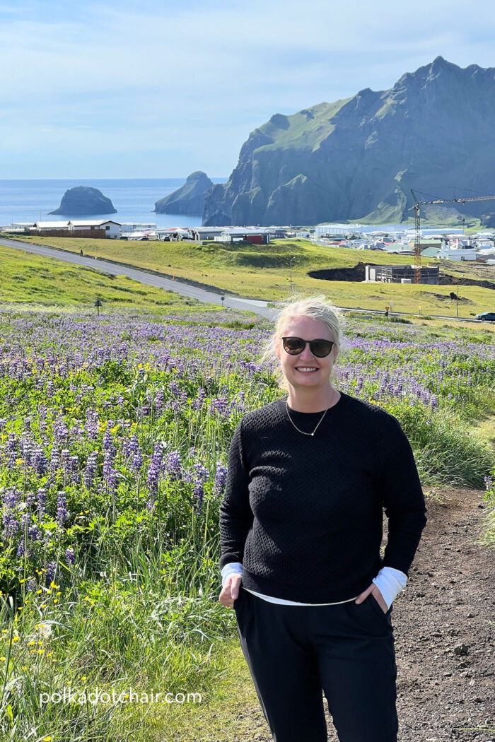 woman in filed on island