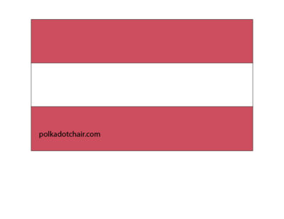 Red white and blue flag quilt block illustration