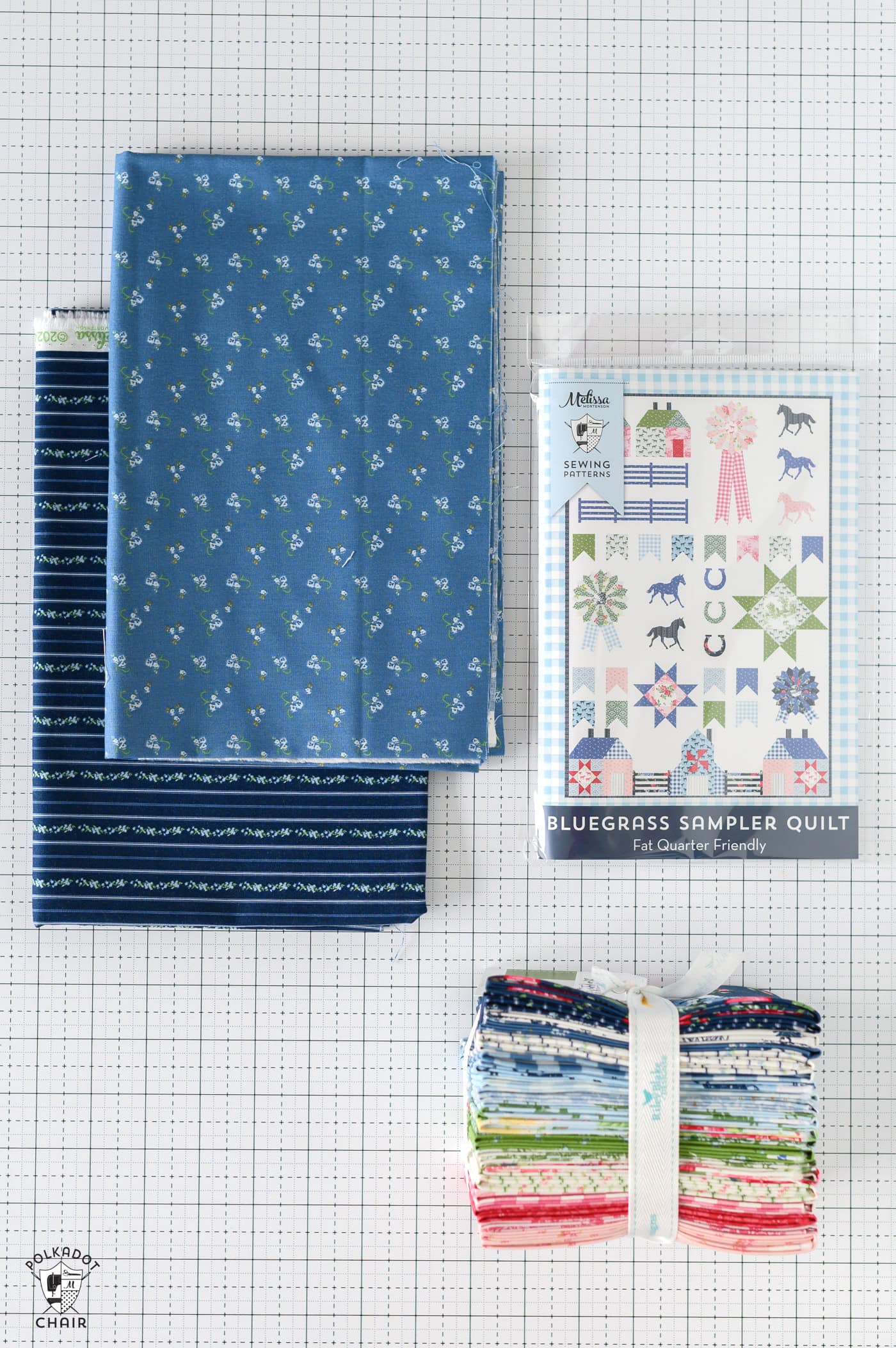 fabric kit on cutting mat
