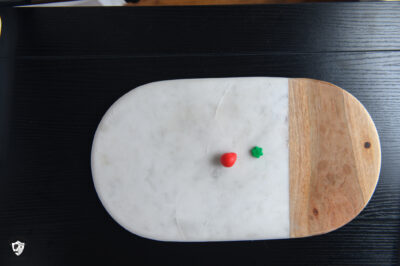 Clay on cutting board